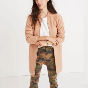 Madewell Merino Wool Bomber Sweater-Jacket